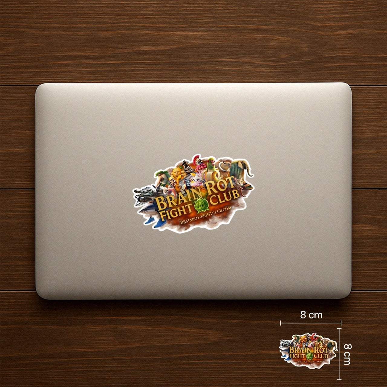 Brain Rot Fight Club Sticker