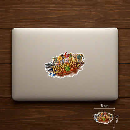 Brain Rot Fight Club Sticker
